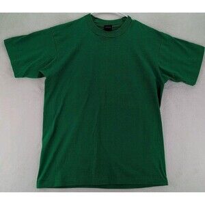 VTG 90s Screen Stars Best Single Stitch T-Shirt Large Green Made In USA 50/50